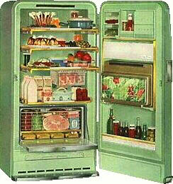 green fridge
